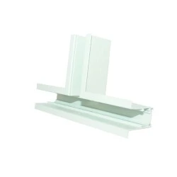 Σύνδεσμος Ταφ για τοποθέτηση σε χωνευτή μαγνητική ράγα  σε λευκό ματ χρώμα