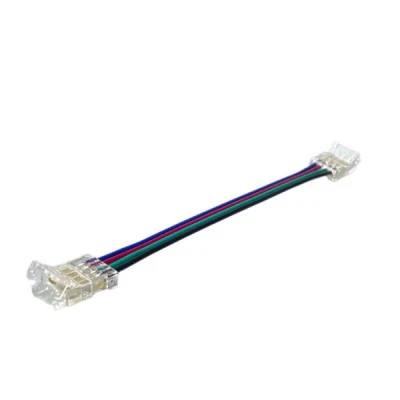 Ενδιάμεσος σύνδεσμος με καλώδιο για 10mm RGB 5050 LED ταινία Ενδιάμεσος σύνδεσμος με καλώδιο για 10mm RGB 5050 LED ταινία