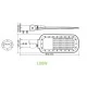 LED φωτιστικό δρόμου 100W 14000LM με ενδιάμεσο χρώμα φωτός 4000K 140x90˚ CLASS I 230V AC IP66 στεγανό