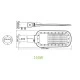 LED φωτιστικό δρόμου 150W 20250LM με ενδιάμεσο χρώμα φωτός 4000K 140x90˚ CLASS I 230V AC IP66 στεγανό