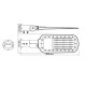 LED φωτιστικό δρόμου 60W 8400LM με ενδιάμεσο χρώμα φωτός 4000K 140x90˚ 230V AC IP66 στεγανό