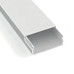 Κανάλι διανομής καλωδίων από PVC με διάσταση 100X40mm σε λευκό χρώμα