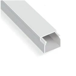 Κανάλι διανομής καλωδίων από PVC με διάσταση 40X40mm σε λευκό χρώμα
