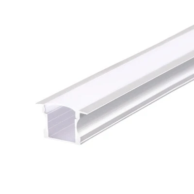 Προφίλ αλουμινίου HAZEL P115U με οπάλ κάλυμμα 2m/pc με εξωτερική διάσταση 17.2x14.2x24mm