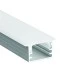 Προφίλ αλουμινίου MINA SEMI TRIMLESS με οπάλ κάλυμμα  2m/pc σε ασημί χρώμα 