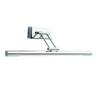 Φωτιστικό LED RIO επίτοιχο 12W θερμό φως 4000K 780LM σε ασημί χρώμα μεταλλικό IP44 με διάσταση 50X6X19CM