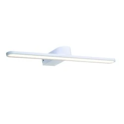 Φωτιστικό LED επίτοιχο μπάνιου 16W σε θερμό χρώμα φωτός 4000K 1040LM λευκό μεταλλικό IP44  με διάσταση 50Χ12Χ4CM 