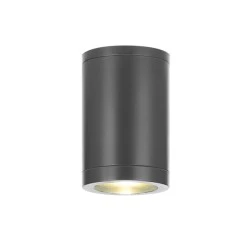 Φωτιστικό σποτ οροφής κυλινδρικό GU10 MAX 7W 230V AC σε γκρι χρώμα κατάλληλο για εξωτερικό χώρο IP65 Φωτιστικό σποτ οροφής κυλινδρικό GU10 MAX 7W 230V AC σε γκρι χρώμα κατάλληλο για εξωτερικό χώρο IP65