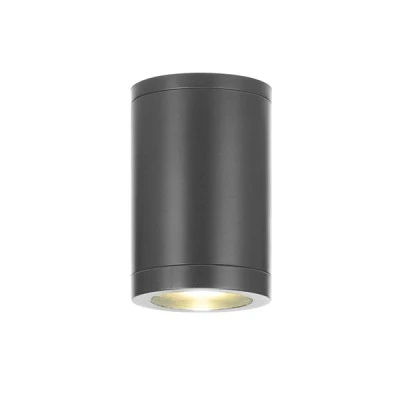 Φωτιστικό σποτ οροφής κυλινδρικό GU10 MAX 7W 230V AC σε γκρι χρώμα κατάλληλο για εξωτερικό χώρο IP65 Φωτιστικό σποτ οροφής κυλινδρικό GU10 MAX 7W 230V AC σε γκρι χρώμα κατάλληλο για εξωτερικό χώρο IP65