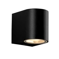 Φωτιστικό επίτοιχο σε μαύρο χρώμα GU10 MAX 3W 230V AC μονής κατεύθυνσης IP65 κατάλληλο για εξωτερικό χώρο