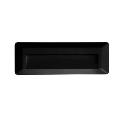 LED φωτιστικό επίτοιχο σε μαύρο χρώμα 230VAC 2W  θερμό χρώμα φωτός 3000K 100lm IP65 κατάλληλο για εξωτερικό χώρο