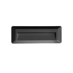 Φωτιστικό LED επίτοιχο σκούρο γκρι 230VAC 2W 3000K με θερμό χρώμα φωτός 100lm IP65 εξωτερικού χώρου