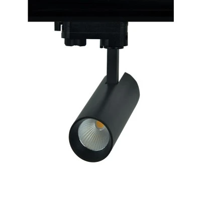 Φωτιστικό ράγας LED 4 καλωδίων 230VAC 10W με ενδιάμεσο χρώμα φωτός 4000K 1050lm 36°σε μαύρο χρώμα