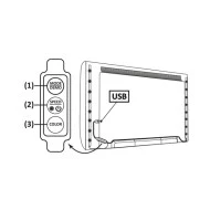 USB TV LED SMD STRIP KIT με RGB χρώμα φωτός 2X50CM 2X2.4W IP65 με ενσύρματο controller 