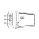 USB TV LED SMD STRIP KIT με RGB χρώμα φωτός 2X50CM 2X2.4W IP65 με ενσύρματο controller 