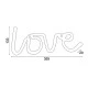 Διακοσμητικό φωτιστικό LED NEON Love 2.4W με λειτουργία μπαταρίας ή μέσω USB σε ροζ χρώμα φωτός κατάλληλο για εσωτερικό χώρο IP20