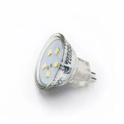 Λάμπα led MR11 2W 12V AC/DC 6200k ψυχρό λευκό φως δέσμης 105° 220 lumen Ø35mm