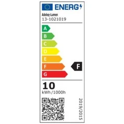 Λάμπα LED GU10 10W με ενδιάμεσο λευκό φως 4000k και δέσμη 38° 1000Lm ντιμαριζόμενη 
