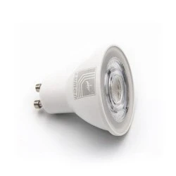 Λάμπα LED GU10 8W 230V με θερμό φως 3000Κ δέσμης 38° 800lm και σώμα αλουμινίου με πλαστική επικάλυψη Λάμπα LED GU10 8W 230V με θερμό φως 3000Κ δέσμης 38° 800lm και σώμα αλουμινίου με πλαστική επικάλυψη