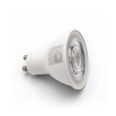 Λάμπα LED GU10 8W 230V με θερμό φως 3000Κ δέσμης 38° 800lm και σώμα αλουμινίου με πλαστική επικάλυψη