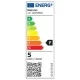 Λάμπα LED με ντουί GU10 5W 3000Κ θερμό λευκό φως 230V ευρεία δέσμη 105° 500lm 