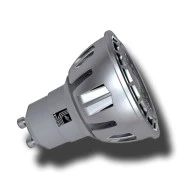 Λάμπα LED ισχύος GU10 4W 230V με 7LED δέσμης 25° 6200k ψυχρό λευκό χρώμα φωτός 260lm