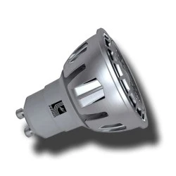 Λάμπα LED ισχύος GU10 4W 230V με 7LED δέσμης 25° 6200k ψυχρό λευκό χρώμα φωτός 260lm
