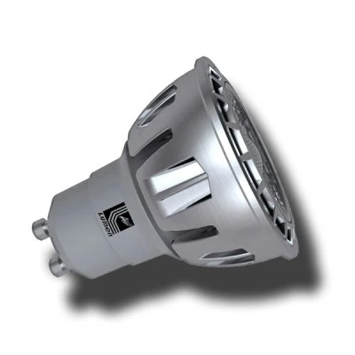 Λάμπα LED ισχύος GU10 4W 230V με 7LED δέσμης 25° 6200k ψυχρό λευκό χρώμα φωτός 260lm Λάμπα LED ισχύος GU10 4W 230V με 7LED δέσμης 25° 6200k ψυχρό λευκό χρώμα φωτός 260lm