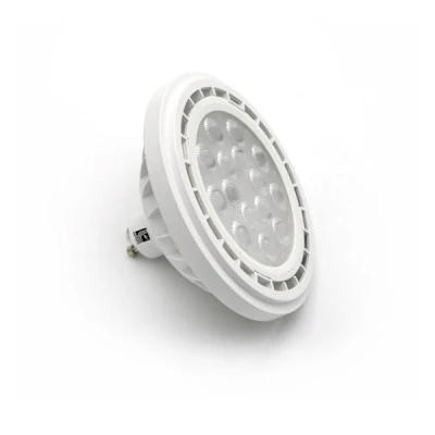 Λάμπα LED με ντουί AR111 GU10 15W PC με λευκό σώμα 230VAC 6500Κ με ψυχρό λευκό φως με δέσμη 36°