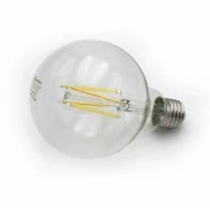 Λάμπα LED filament COG GLOBE Φ95 ντουί Ε27 12W 230V ενδιάμεσο λευκό φως 4000k δέσμη 330° και διάφανο κάλυμμα