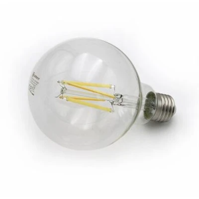 Λάμπα LED filament COG GLOBE Φ95 ντουί Ε27 12W 230V ενδιάμεσο λευκό φως 4000k δέσμη 330° και διάφανο κάλυμμα