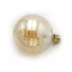 Λάμπα COG led spiral γλόμπος Φ125 με ντουί Ε27 6W και θερμό λευκό φως 1800Κ ντιμαριζόμενη με μελί κάλυμμα 