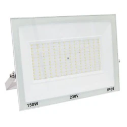 Προβολέας LED SMD 150W 230V με ψυχρό χρώμα φωτός 6200K 15000lm IP65 σε λευκό χρώμα