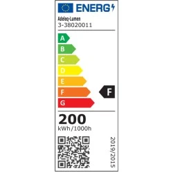 Προβολέας LED SMD 200W 230V με ενδια΄μεσο χρώμα φωτός 4000K 18000lm IP65 σε μαύρο χρώμα