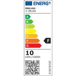 Προβολέας LED SMD 10W 230V με ψυχρό χρώμα φωτός 6200K 900lm IP65 σε λευκό χρώμα 