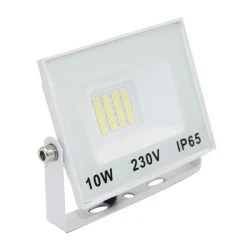 Προβολέας LED SMD 10W 230V με ψυχρό χρώμα φωτός 6200K 900lm IP65 σε λευκό χρώμα 