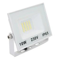 Προβολέας LED SMD 10W 230V με ενδιάμεσο χρώμα φωτός 4000K 900lm  IP65 σε λευκό χρώμα