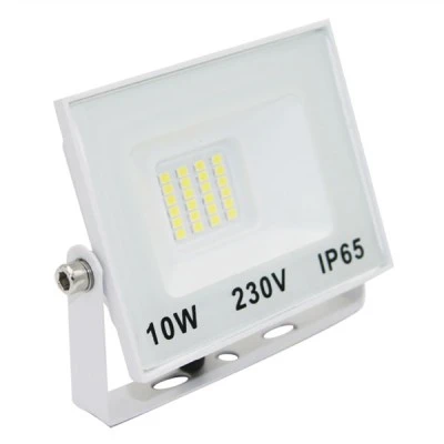 Προβολέας LED SMD 10W 230V με ενδιάμεσο χρώμα φωτός 4000K 900lm  IP65 σε λευκό χρώμα