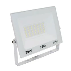 Προβολέας LED-SMD 30W 230Vμε ενδιάμεσο χρώμα φωτός 4000K IP65 σε λευκό χρώμα