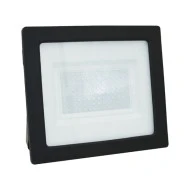 Προβολέας LED SMD 100W 230V με μπλε χρώμα φωτός IP65 με ευρεία δέσμης φωτός  120° σε μαύρο χρώμα 