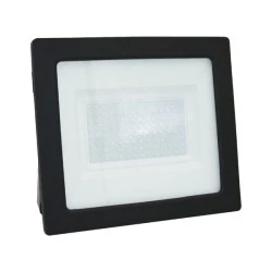 Προβολέας LED SMD 100W 230V με μπλε χρώμα φωτός IP65 με ευρεία δέσμης φωτός  120° σε μαύρο χρώμα 