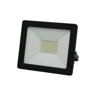Προβολέας Led - SMD economy 30W 230V μπλε φως και μαύρο σώμα με 50cm καλώδιο IP65