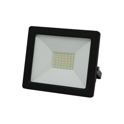 Προβολέας Led - SMD economy 30W 230V μπλε φως και μαύρο σώμα με 50cm καλώδιο IP65