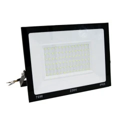 Προβολέας LED SMD 70W 230V με πράσινο χρώμα φωτός ευρείας δέσμης 120° IP65 σε μαύρο χρώμα