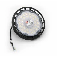 LED φωτιστικό καμπάνα UFO αλουμινίου 100W 230V 6200K με ψυχρό φως και δέσμη 90° σε μαύρο χρώμα IP65