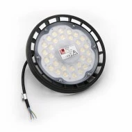 LED φωτιστικό καμπάνα αλουμινίου μαύρη UFO 100W 230V με 4000K ενδιάμεσο λευκο΄ φως 10000lm IP65