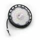 LED φωτιστικό καμπάνα αλουμινίου μαύρη UFO 100W 230V με 4000K ενδιάμεσο λευκο΄ φως 10000lm IP65