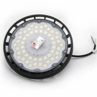 LED φωτιστικό καμπανα αλουμινίου UFO 150W 230V 6200K ψυχρό λευκο΄ φως μαύρη 15000lm IP65