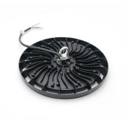 Φωτιστικό Led καμπάνα UFO 150W 230V με 4000K ενδιάμεσο λευκό φως και μαύρο σώμα αλουμινίου 