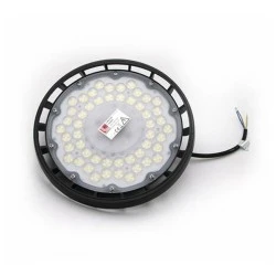 Φωτιστικό Led καμπάνα UFO 150W 230V με 4000K ενδιάμεσο λευκό φως και μαύρο σώμα αλουμινίου 